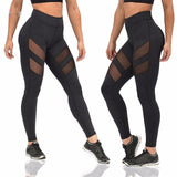 Hip Up Yoga Pants Mesh Fitness Women