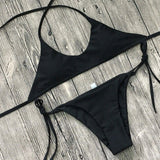 High Waist Striped Print