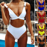 Floral Print Striped Swimwear