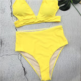 Floral Print Striped Swimwear